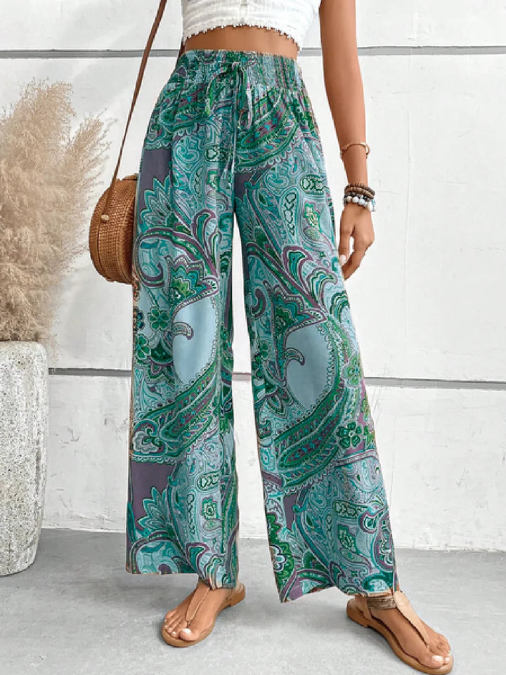 Women's Loose Paisley Print Boho Pants