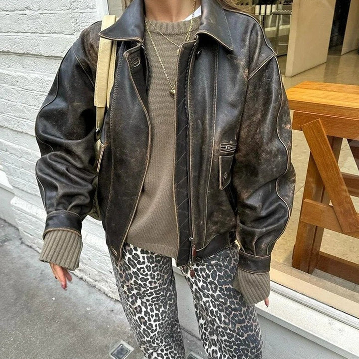Women's Leopard Print Wide-Leg Cropped Pants