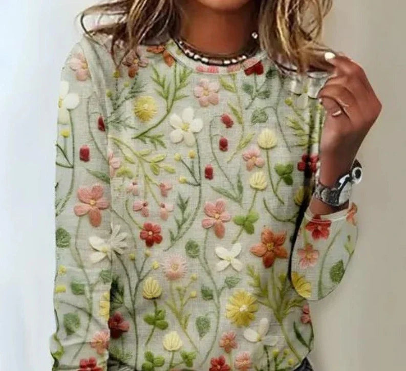 Constanzen | Women's Floral spring sweater