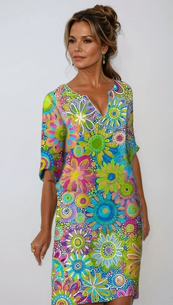 Women's Floral Summer Dress - Mini