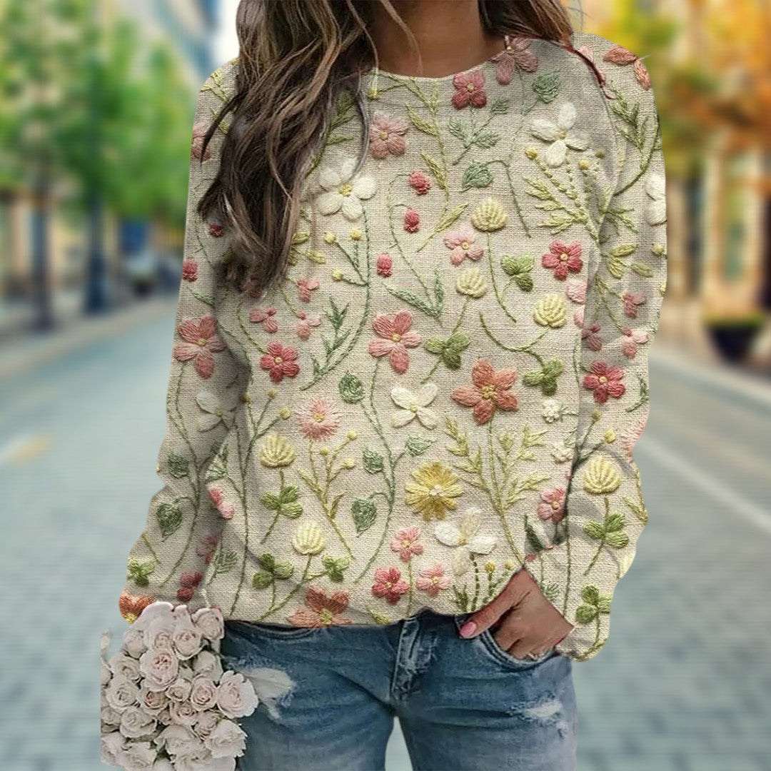 Constanzen | Women's Floral spring sweater
