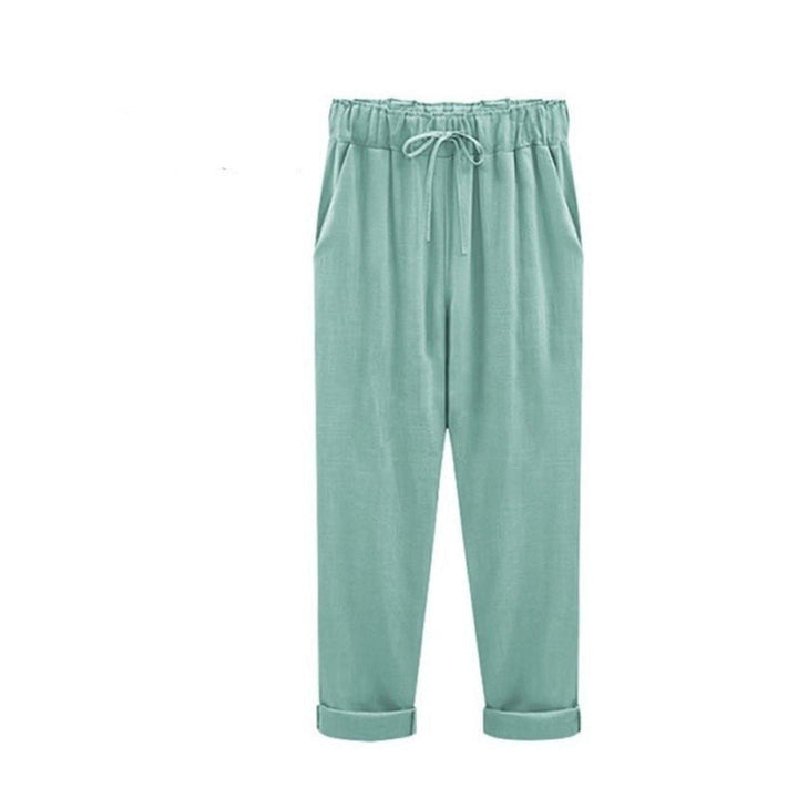 Women's Drawstring Cropped Boho Pants